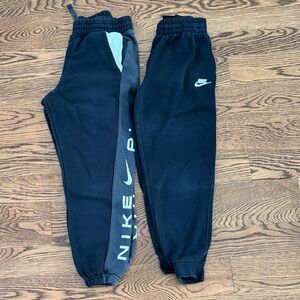 Nike Kids Black and Gray Sweatpants lot of 2. Size Large.